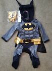 BATMAN Halloween Costume Toddler Size 0 - 6 Months Padded Muscle Chest