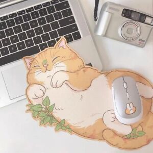 Kawaii Cat Mouse Pad Cute Cartoon Office Non-slip Waterproof Keyboard Mat Gifts