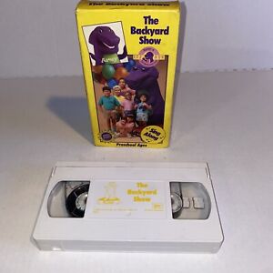 Barney The Backyard Show VHS Tape 1988 Backyard Gang Sing Along Preschool Rare