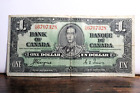 1937 Bank Of Canada $1 One Dollar Bill Banknote c/n