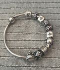 pandora bracelet with charms authentic used lot