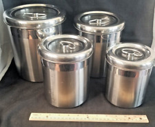 New ListingKIRKLAND Stainless Steel Canister Set OF 4