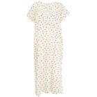 Gold Coast Women's White Floral Print Cotton Nightgown, 2XL