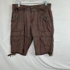 FADED GLORY Cargo shorts Womens 4 Cocoa Brown