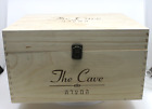 ✨Rare Wine Wood Crate Box Case The Cave 6 bottles Capacity ✨
