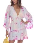 RAVIYA Tunic Cover up Size XL Tie Dye Petunia LT Pastel Purple Retail $48