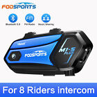 M1-S Plus Motorcycle Intercom Motorbike Bluetooth Helmet Headset 8 Riders 2000m