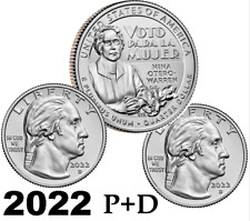 2022 P & D American Women Quarters - Nina Otero-Warren - UNC - US Mint
