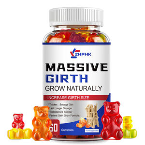Male Enhancing 60 Gummies Massive Girth Enlargement Support Testosterone Extreme