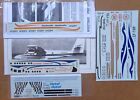 NEW 1/72 DHC-6 TWIN OTTER MODEL KIT DECAL SHEET FOR MATCHBOX MODELCRAFT LOT OF 4