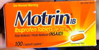 Motrin IB Ibuprofen 200mg Caplets 100 count expires 12/25 1 Pack