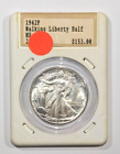 1942 Walking Liberty Half Dollar Silver Uncirculated Hannes Tulving