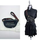 Authentic Gucci Unisex Calfskin Logo Belt Bag Fanny Pack in Black Size 95