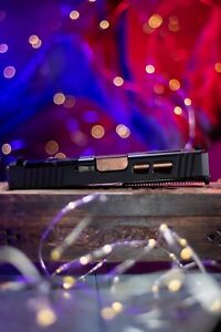 Clint Corbin Slide For Glock 19 Gen 3 Complete Upper Blk Cera RMR Copper Barrel