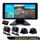 128G Dash Cam 4K 4CH 4AHD Recording in Car DVR Camera Front 10.36