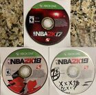 NBA 2K17, 2K18, 2K19 GAME LOT (Microsoft Xbox One) DISCS ONLY | NO TRACKING | 57