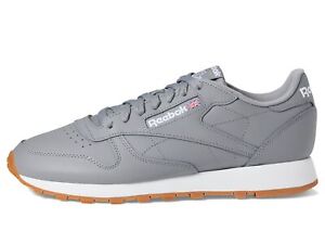 Reebok Men Classic Leather Running Sneaker Grey/White/Gum GY3599