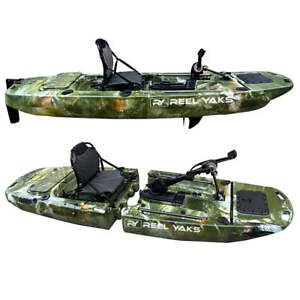 9.5ft Raider Modular Propeller Drive Pedal Fishing Kayak | 350lbs Capacity | 2 P