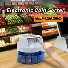 Electronic Automatic Coin Sorter Machine Counter Counting Change Money Gray+Blue