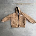 Carhartt Vintage Jacket Hooded Brown J130 BRN Men’s XL  Quilt Lined