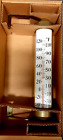 NIB New In Box SMITH & HAWKEN Brass OUTDOOR THERMOMETER Nice!