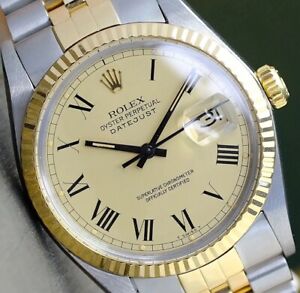 Rolex Datejust 16013 Two-Tone Steel and 14k Yellow Gold Buckley Dial c. 1977