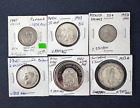 Lot (6) World/Foreign Silver Coins, 1.59 Troy Oz Silver, 1940-1988 ** No Reserve