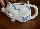 Vintage Porcelain Hand Painted Cat Creamer Floral Kitty