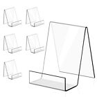 6 Pack Large Acrylic Book Stand Clear Acrylic Display Easel Holder for Displa...