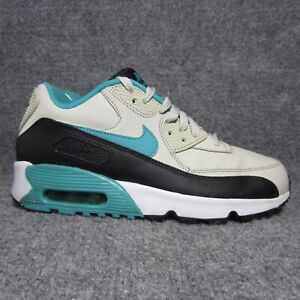 Nike Air Max 90 Leather Shoes Womens 7.5 Teal Black Sneakers 833412-019