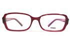 Fendi Eyeglasses Frames F962 628 Strawberry Red Pink Rectangular 52-16-135