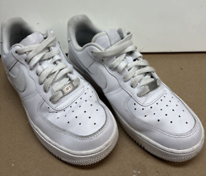 NIKE AIR FORCE 1 Womens Size 7 White Casual Shoes Sneakers