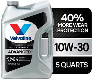 Valvoline Advanced Full Synthetic 10W-30 Motor Oil 5 QT 10W-30 Synthetic Oil
