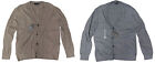 Armani Exchange A/X Mens Striped V Neck Button Down Cashmere Cardigan Sweater