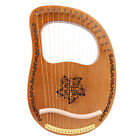 Harp 16 String Portable Small Mahogany Okoman Wood Beginner Musical Instrume HPT