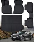 (4 PCS) DRCARNOW FOR BMW X3 2018-2024 ALL WEATHER RUBBER CAR FLOOR MATS + TRUNK (For: 2021 BMW X3)
