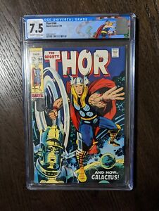 The Mighty Thor #160, CGC 7.5, Marvel 1969, Galactus  vs Ego, Jack Kirby