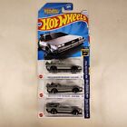 2024 HOT WHEELS #60 HW Screen Time #5 BACK TO THE FUTURE TIME MACHINE Lot Of 3