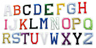 Embroidered Asst Letters Colors U Pick Patch 2