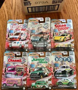 Matchbox 1:64 Candy Food Series - 6 Cars - Set A -  Great Easter present!
