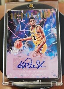 New Listing2021-22 Court Kings Holding Court Signatures Magic Johnson Lakers Auto /75
