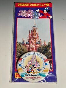 Walt Disney World 25th Anniversary Guide Maps and Button Disney