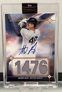 Anthony Rizzo 2023 Topps Luminaries Game-Used Jersey Relic Auto Hit Kings 9/15