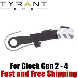 Tyrant CNC Extended Slide Release Lever for Gen 2-4 Glock 17 19 22 26 - Silver