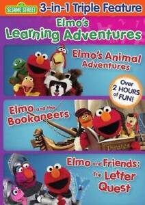 Elmo's Learning Adventures Triple Feature - DVD By Various - VERY GOOD
