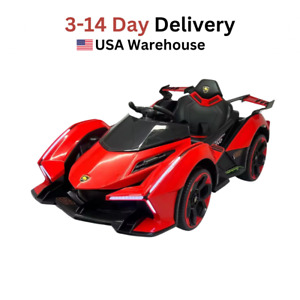 12V Kids Car Power Wheels Ride-on Electric Vehicle with Remote Control LED Light