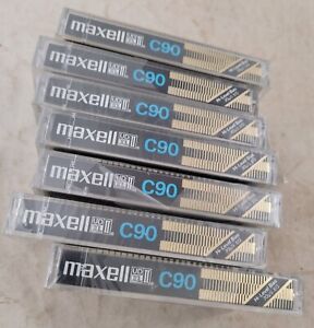 MAXELL UDXL II C 90 UD XLII Blank Audio Cassette Tape Sealed NEW Lot Of 7 Japan