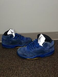 Size 10.5 - Air Jordan 5 Retro Blue Suede