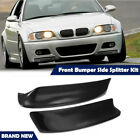 Carbon Fiber Front Splitter Bumper Lip Spoiler Cover For BMW E46 M3 1999-06 2005