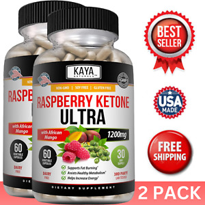 (2 Pack) Raspberry Ketone Weight Loss 60ct, Appetite Control, Boost Metabolism